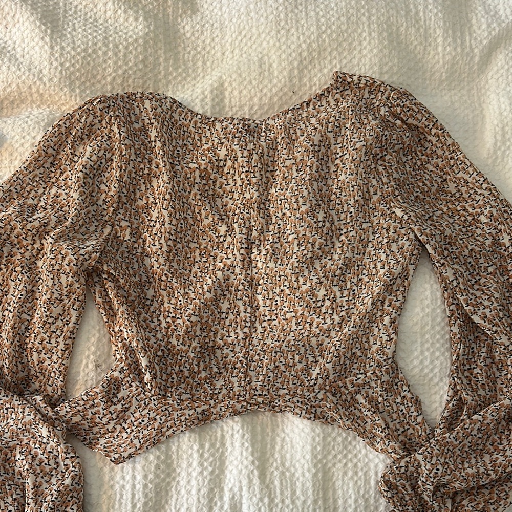 Princess Polly Brown Patterned Blouse - image 3